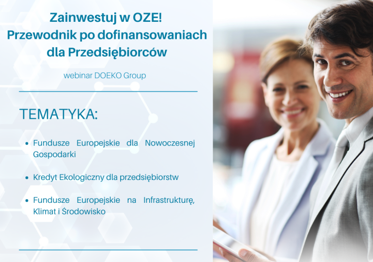 Zaproszenie do wzięcia udziału przedsiębiorców Gminy Gawłuszowice na bezpłatny webinar