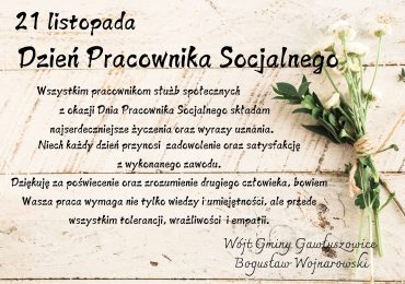 21 Listopada Dzień Pracownika Socjalnego