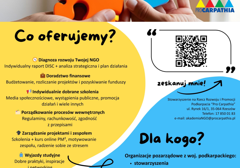 Akademia Skutecznych NGO – bezpłatne wsparcie dla organizacji pozarządowych