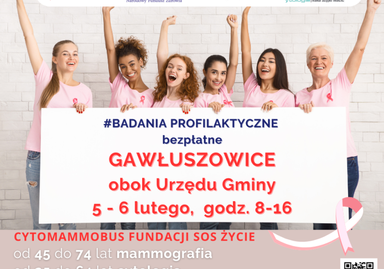 BEZPŁATNE BADANIA PROFILAKTYCZNE DLA KOBIET