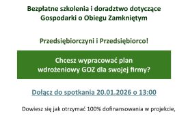 🔄 Akademia GOZ – zaproszenie dla przedsiębiorców 🔄