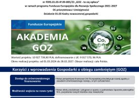 Akademia GOZ - bezpłatne szkolenia i doradztwo. Zaprasza na spotkanie informacyjne online
