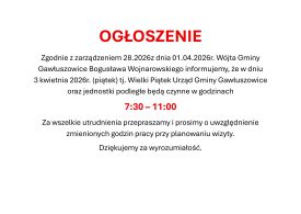 OGŁOSZENIE