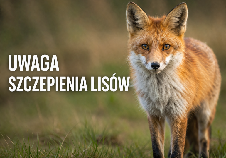 Informacja Wojewódzkiego Lekarza Weterynarii  - szczepienie lisów