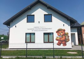 Informacja o  zakończeniu realizacji inwestycji pn. „Utworzenie Gminnego Żłobka Akademia Wojtka Niedźwiadka w Gawłuszowicach”.